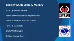 GYX SKYWARN Strategy Meeting