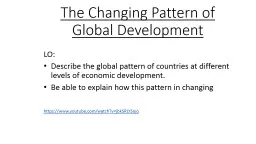 The Changing Pattern of Global Development