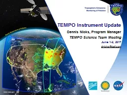 TEMPO Instrument Update