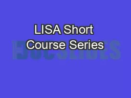 LISA Short Course Series