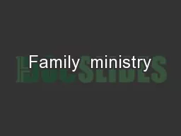 Family  ministry