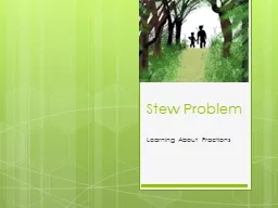 Stew Problem
