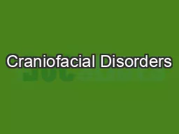 Craniofacial Disorders