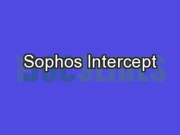 Sophos Intercept