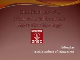 Case Study on the International Business Expansion