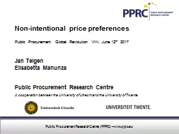 Public Procurement Research Centre (PPRC) – www.pprc.eu