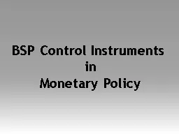 BSP Control Instruments
