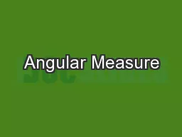 Angular Measure