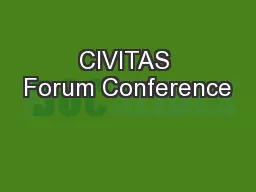 CIVITAS Forum Conference