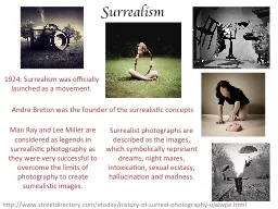 1924: Surrealism was officially launched as a movement.