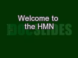 Welcome to the HMN