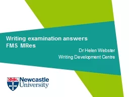 Writing examination answers
