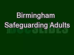 Birmingham Safeguarding Adults