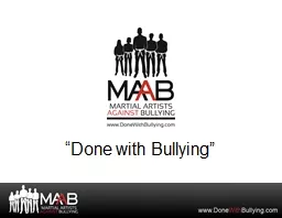 “Done with Bullying”