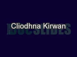 Cliodhna Kirwan