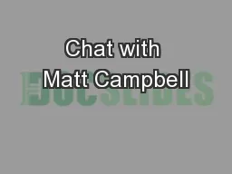 Chat with Matt Campbell