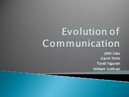 Evolution of Communication