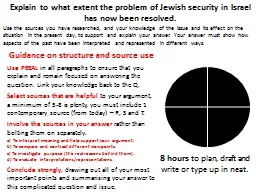 Explain to what extent the problem of Jewish security in Is