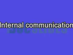 Internal communication