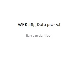 WRR: Big Data project
