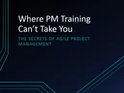 Where PM Training Can’t Take You