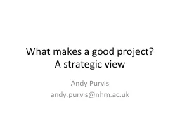 What makes a good project?