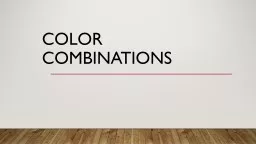Color concepts