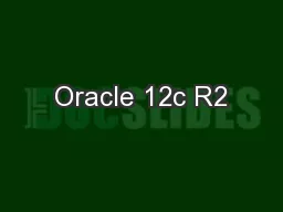 Oracle 12c R2