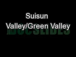 Suisun Valley/Green Valley