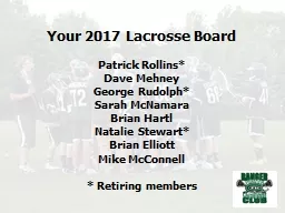 Your 2017 Lacrosse Board