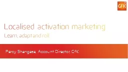 Localised activation marketing