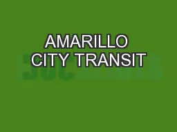 AMARILLO CITY TRANSIT