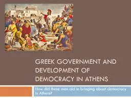 Greek Government and Development