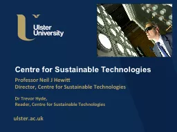 Centre for Sustainable Technologies