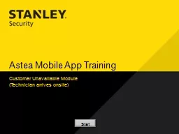 Astea Mobile App Training