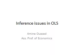 Inference issues in OLS