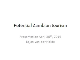Potential Zambian tourism