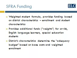SFRA Funding