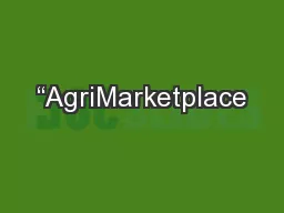 “AgriMarketplace