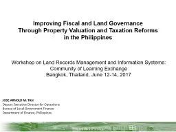 Improving Fiscal and Land Governance