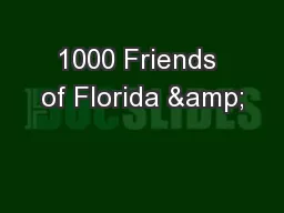 1000 Friends of Florida &