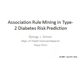 Association Rule Mining in Type-2 Diabetes