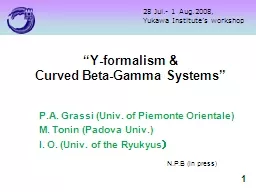 1 “Y-formalism