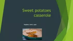 Sweet potatoes casserole