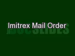 Imitrex Mail Order