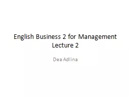 English Business 2 for Management