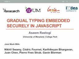 Gradual typing Embedded securely in javascript