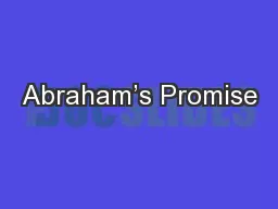 Abraham’s Promise