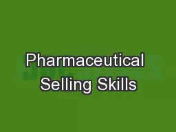 Pharmaceutical Selling Skills