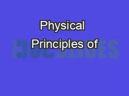 Physical Principles of